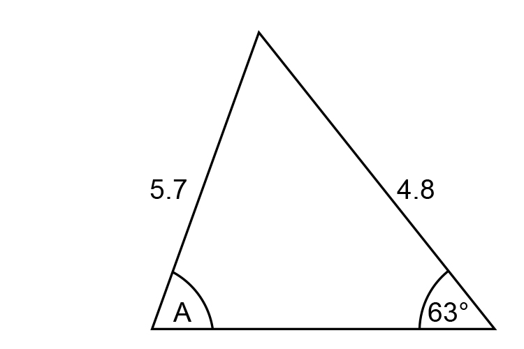 Example 2 find angle A